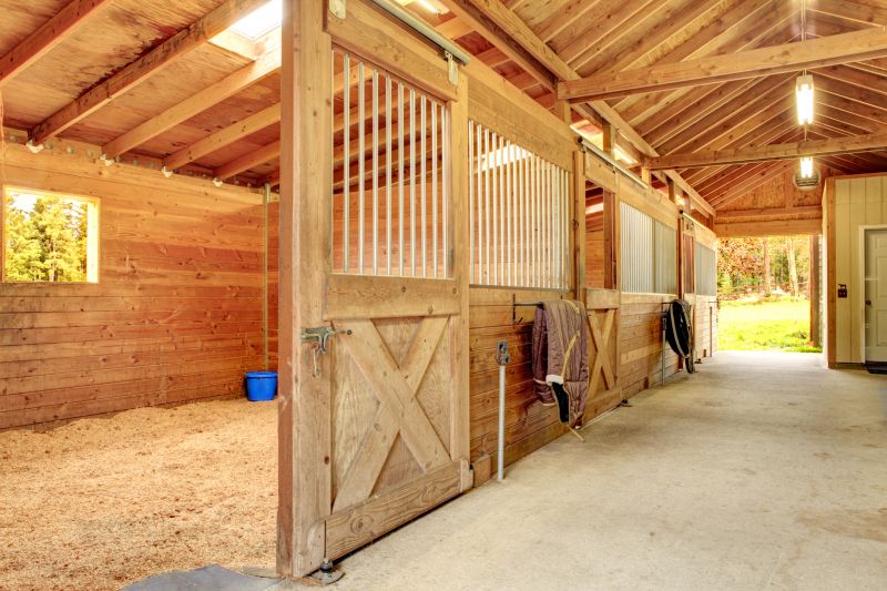 Interior of a Livestock Barn
